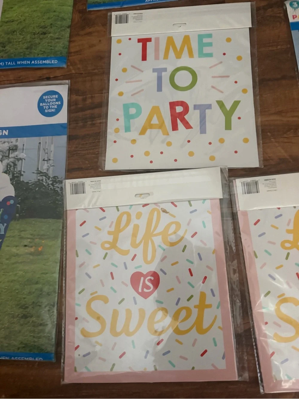 Birthday yard signs bundle